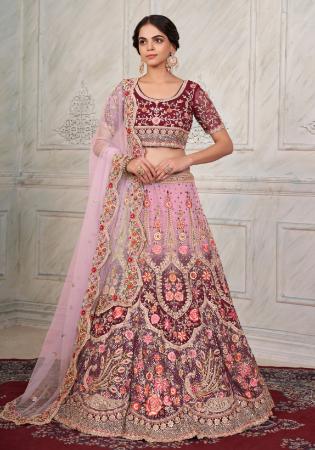 Picture of Beauteous Silk Maroon Lehenga Choli