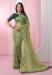 Picture of Enticing Georgette Dark Sea Green Saree