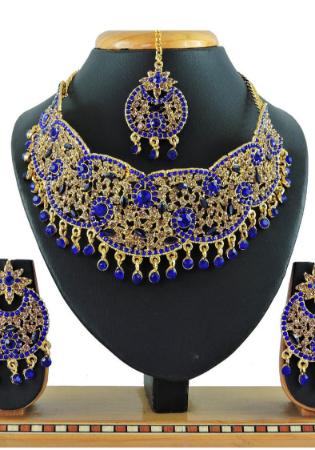 Picture of Amazing Midnight Blue Necklace Set