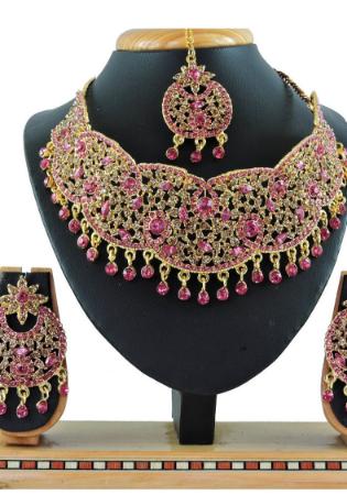 Picture of Splendid Rosy Brown Necklace Set