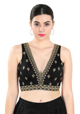 Picture of Charming Silk Black Designer Blouse