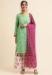 Picture of Georgette Light Green Straight Cut Salwar Kameez