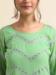 Picture of Georgette Light Green Straight Cut Salwar Kameez