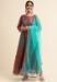 Picture of Pretty Net Green Anarkali Salwar Kameez