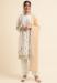 Picture of Georgette Off White Straight Cut Salwar Kameez