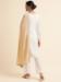 Picture of Georgette Off White Straight Cut Salwar Kameez