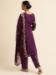 Picture of Radiant Georgette Purple Straight Cut Salwar Kameez