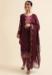 Picture of Appealing Georgette Brown Straight Cut Salwar Kameez