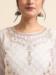 Picture of Georgette Off White Straight Cut Salwar Kameez