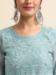 Picture of Georgette Light Steel Blue Straight Cut Salwar Kameez