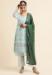 Picture of Georgette Light Steel Blue Straight Cut Salwar Kameez