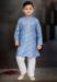 Picture of Lovely Cotton Light Steel Blue Kids Kurta Pyjama