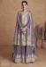 Picture of Comely Georgette Grey Straight Cut Salwar Kameez