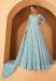 Picture of Georgette Light Steel Blue Anarkali Salwar Kameez