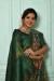 Picture of Pretty Silk Dark Olive Green Saree