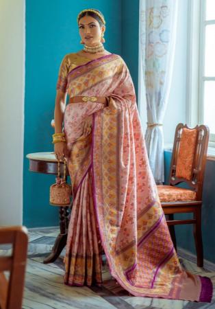 Picture of Ideal Silk Rosy Brown Saree