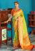 Picture of Alluring Silk Yellow Green Saree