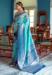 Picture of Superb Silk Powder Blue Saree