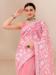 Picture of Pretty Net Light Coral Saree