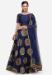 Picture of Amazing Cotton & Silk Navy Blue Lehenga Choli