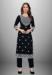 Picture of Alluring Rayon Black Readymade Salwar Kameez