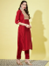 Picture of Beautiful Silk Maroon Readymade Salwar Kameez