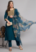 Picture of Stunning Silk Midnight Blue Readymade Salwar Kameez