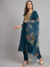 Picture of Stunning Silk Midnight Blue Readymade Salwar Kameez