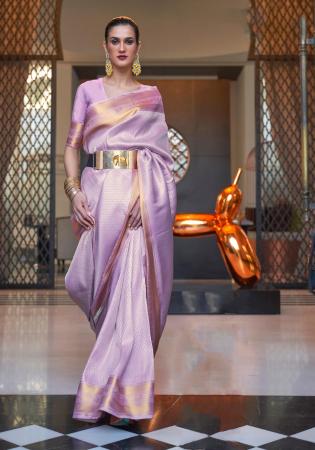 Picture of Bewitching Silk Thistle Saree