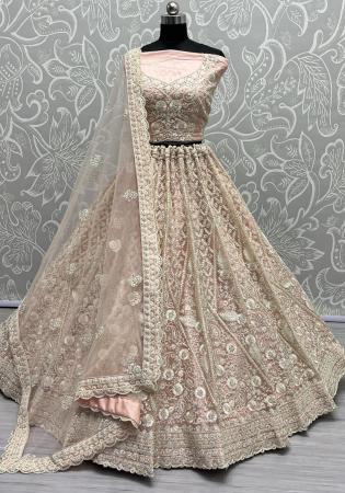 Picture of Sightly Net Linen Lehenga Choli