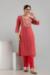 Picture of Rayon & Cotton Fire Brick Readymade Salwar Kameez