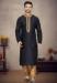 Picture of Pleasing Cotton & Silk Black Kurtas