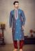 Picture of Ravishing Cotton & Silk Steel Blue Kurtas