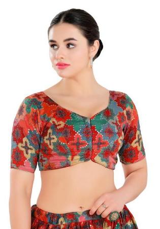 Picture of Sublime Georgette Tomato Designer Blouse