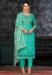 Picture of Chiffon Light Sea Green Straight Cut Salwar Kameez