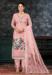 Picture of Comely Chiffon Pink Straight Cut Salwar Kameez