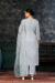 Picture of Chiffon Light Slate Grey Straight Cut Salwar Kameez