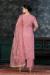 Picture of Chiffon Pale Violet Red Straight Cut Salwar Kameez