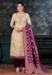 Picture of Pretty Chiffon Azure Straight Cut Salwar Kameez