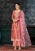 Picture of Ravishing Cotton Indian Red Straight Cut Salwar Kameez