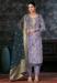 Picture of Cotton Light Slate Grey Straight Cut Salwar Kameez