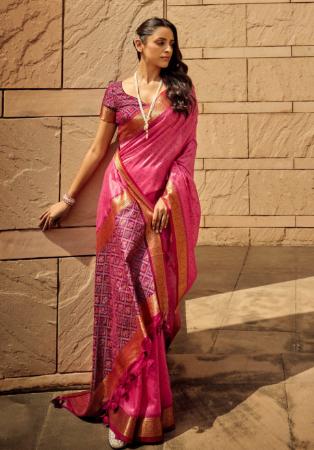 Picture of Shapely Silk Light Coral Saree