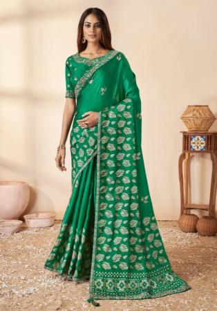 Picture of Enticing Silk Sea Green Saree