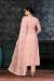 Picture of Magnificent Organza Pink Straight Cut Salwar Kameez