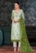 Picture of Classy Organza White Straight Cut Salwar Kameez