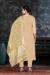 Picture of Organza Rosy Brown Straight Cut Salwar Kameez