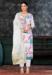 Picture of Bewitching Organza White Straight Cut Salwar Kameez