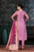 Picture of Organza Rosy Brown Straight Cut Salwar Kameez