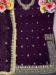 Picture of Magnificent Georgette Purple Straight Cut Salwar Kameez