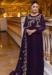 Picture of Splendid Georgette Purple Straight Cut Salwar Kameez